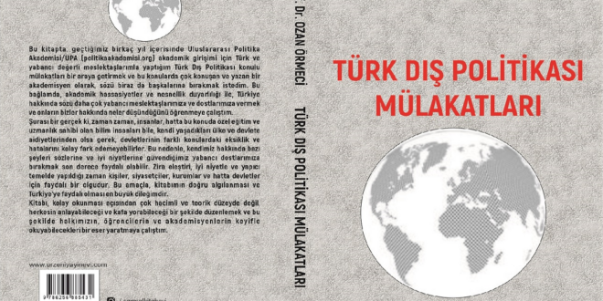 YENİ KİTAP: TÜRK DIŞ POLİTİKASI MÜLAKATLARI